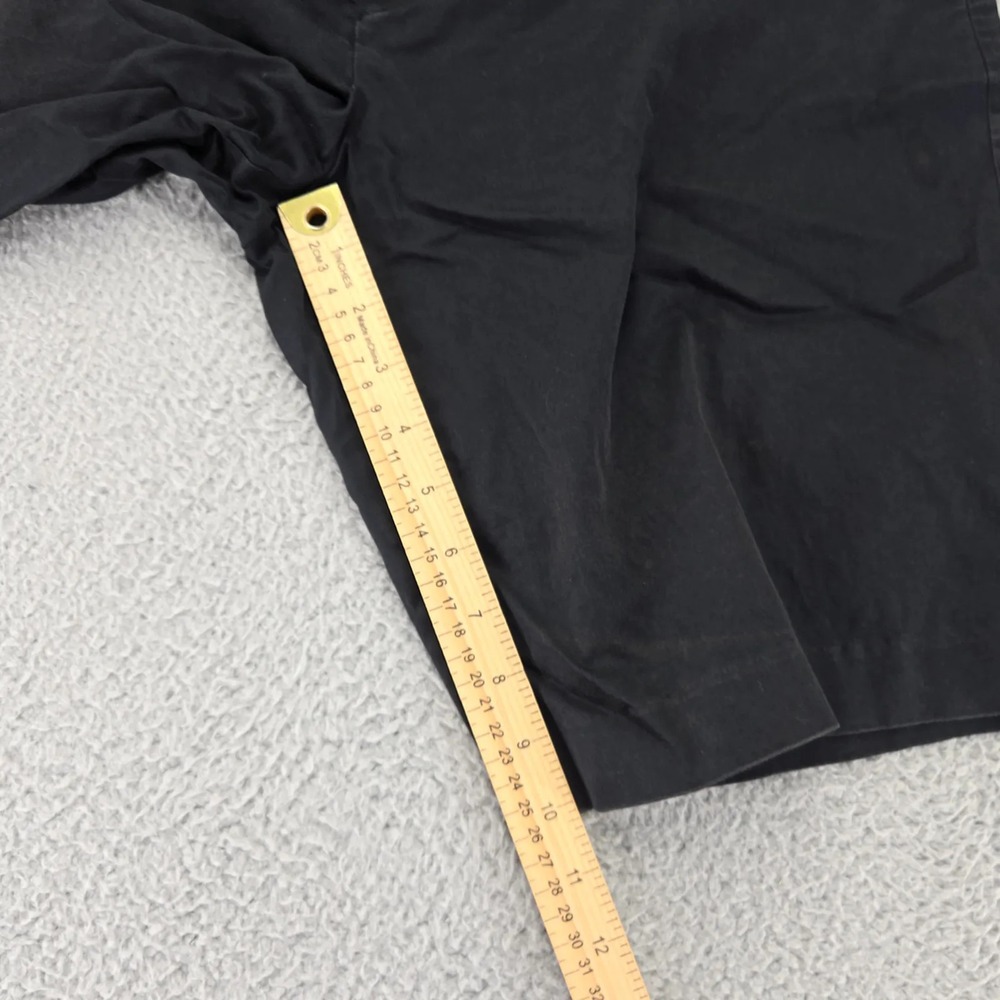 Ralph Lauren Golf Shorts Womens 10 Black Chino Flat Front Classic Fit Mid Rise - Picture 8 of 9